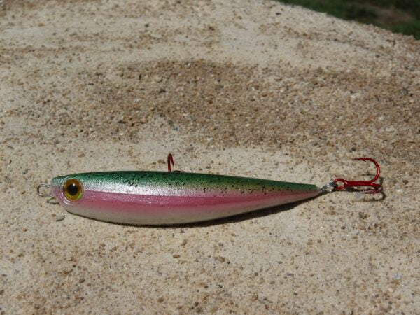 CROSSFIRE BENT MINO 75MM COL RNB RAINBOW TROUT